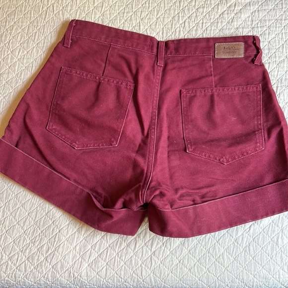 Father’s Daughter Brendan High Rise Short in Brick, USA Made, 100% Cotton, 28. - Picture 2 of 11